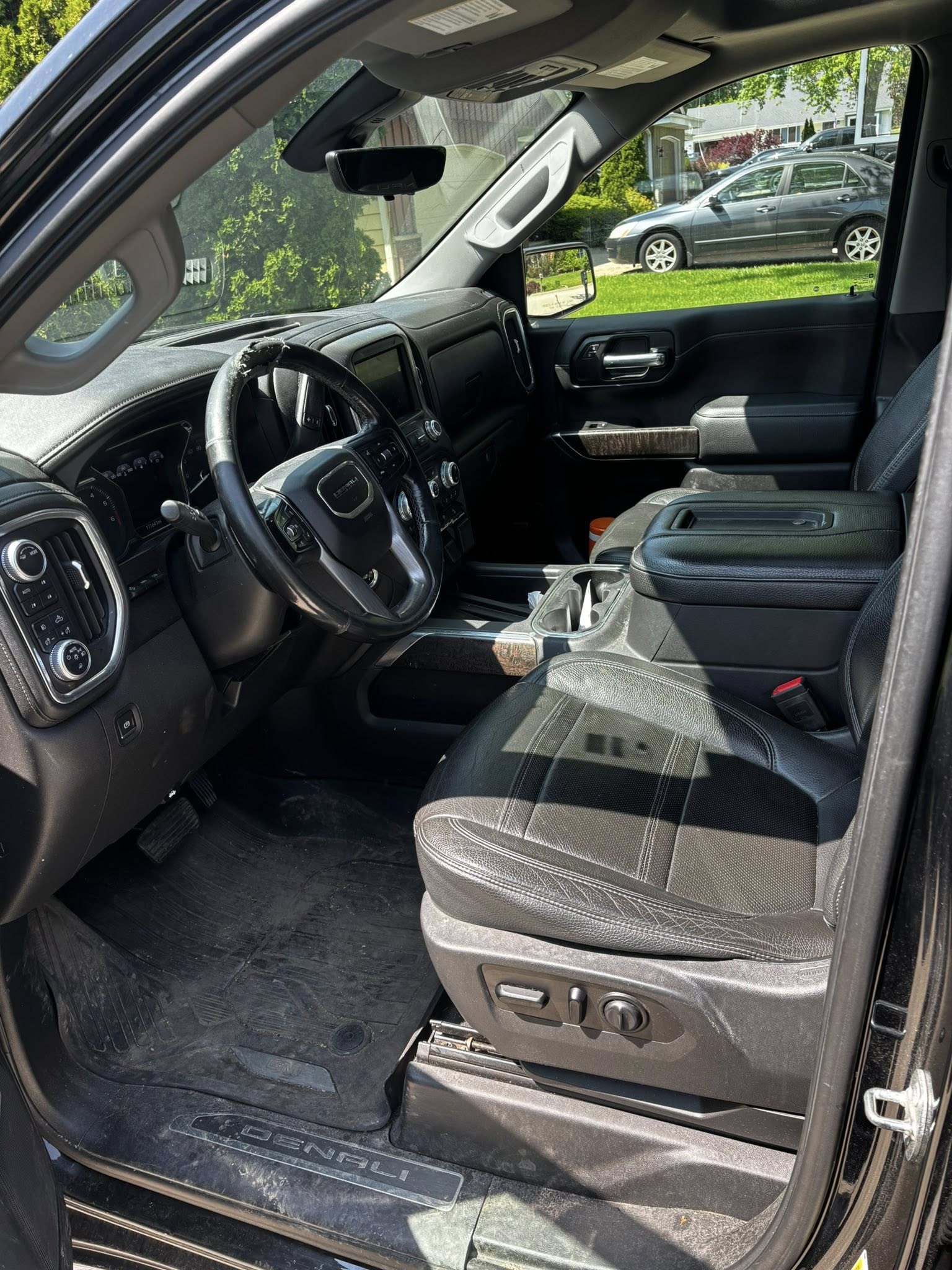 Before interior detailing - dirty car interior
